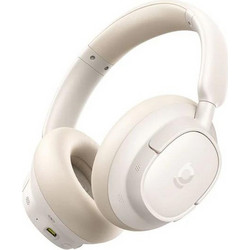 Baseus Bass BH1 Nc Lite Ασύρματα Bluetooth Over Ear με Noise Cancelling Μπεζ