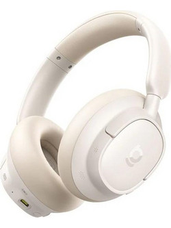Baseus Bass BH1 Nc Lite Ασύρματα Bluetooth Over Ear με Noise Cancelling Μπεζ