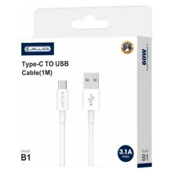 Jellico B1 USB-A to USB-C 1m White
