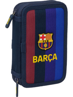Safta Barcelona Κασετίνα Γεμάτη με 2 Θήκες Navy Μπλε 412629854
