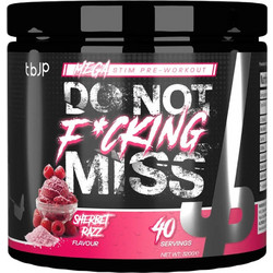 TbJp DNFM Mega Stim Pre-Workout Sherbet Razz 320gr