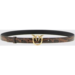 Pinko Γυναικεία Ζώνη Λεπτή Δερμάτινη Καφέ 100143A3E5M16Q