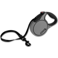 Kong Terrain Πτυσσόμενο Λουρί Σκύλου έως 30kg 5m Γκρι