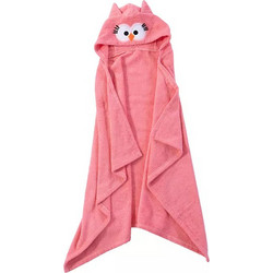 Nef-Nef Owl Βρεφικό Μπουρνούζι Κάπα Ροζ 70x120cm