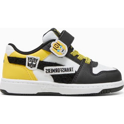 Puma Rebound Slam Lo Transformers Παιδικά Sneakers Μαύρα Κίτρινα 407761-01