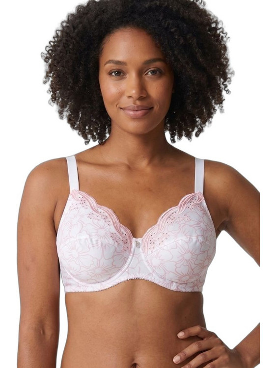 Bestform Emily Σουτιέν Minimizer με Μπανέλα Λευκό Ροζ 2301S-9K2