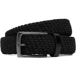Calvin Klein Buckle Ανδρική Ζώνη Υφασμάτινη Πλεκτή Μαύρη LV04D7088G-WCA