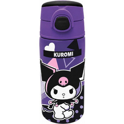 Graffiti Kuromi Popart Παιδικό Παγούρι Θερμός Ανοξείδωτο Μωβ 450ml