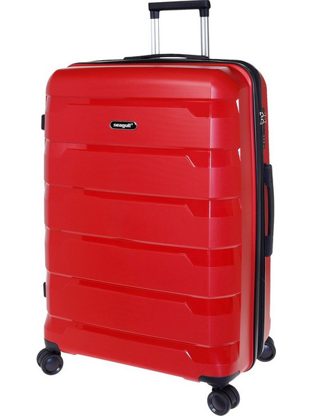 Seagull SG180 Βαλίτσα Μεγάλη 76x50x31cm με 4 Ρόδες Κόκκινη