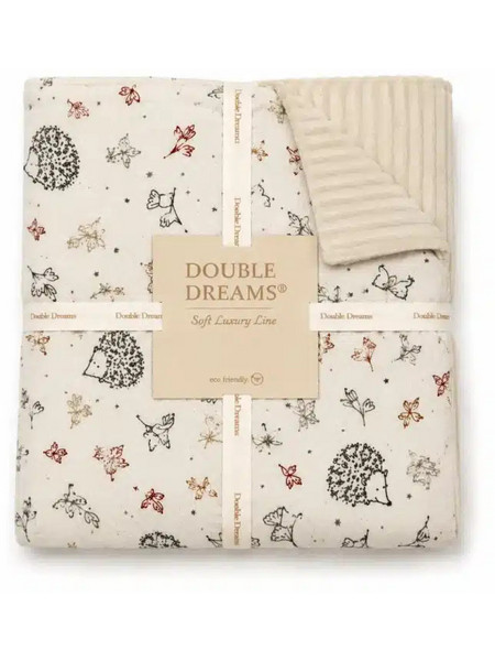 Double Dreams PikPok Κουβέρτα Κούνιας Γούνινη 100x150 Εκρού