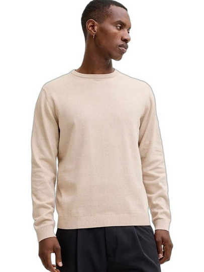 Jack & Jones Ανδρικό Πουλόβερ Μπεζ 12137190