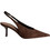 Corina Γόβες Suede Slingback με Τακούνι Στιλέτο Σοκολατί M6716