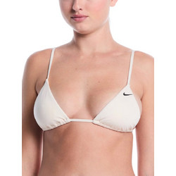 Nike Αθλητικό Bikini Top Τριγωνάκι Εκρού NESSF239-108