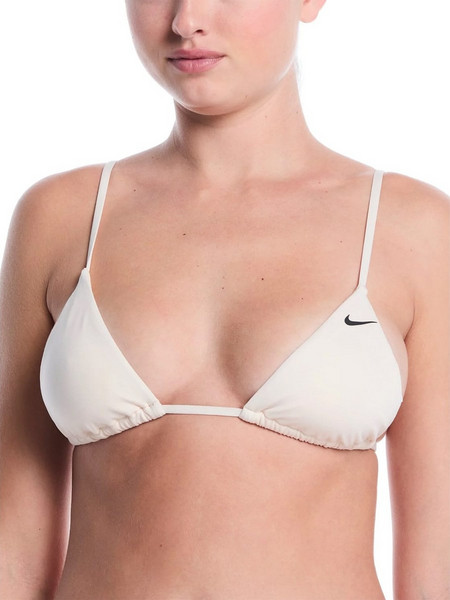 Nike Αθλητικό Bikini Top Τριγωνάκι Εκρού NESSF239-108