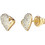 Guess Golden Love Γυναικεία Σκουλαρίκια Καρφωτά από Ατσάλι Xρυσά UBE06453JWYGT