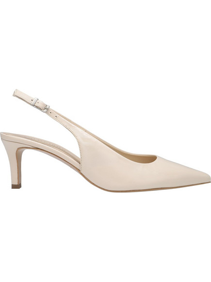 KALOGIROU Onar Γόβες Slingback Δερμάτινες με Τακούνι Στιλέτο Μπεζ