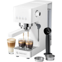 Amzchef CE-EM3131-WT Μηχανή Espresso 1350W 20bar