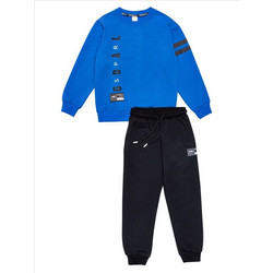 Sprint Παιδικό Σετ Φόρμας Royal Blue Μαύρο 262-3019-384