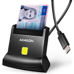 Axagon CRE-SM4NC Card Reader USB-C 2.0 για Smart Card