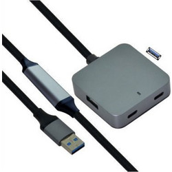 Value 12.99.1125 USB Hub 3.0 USB-A με 4 Θύρες USB-A / USB-C