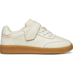 Geox New Emberlix Παιδικά Sneakers Μπεζ J66DKA054FUC1M8W