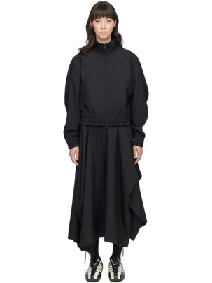 Adidas Y-3 SPORT UNIFORM Μίντι Φούστα Υφασμάτινη Ψηλόμεση Μαύρη KS1336