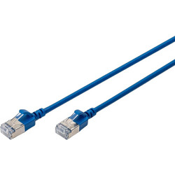Digitus F/FTP Cat.6a Καλώδιο Δικτύου Ethernet 0.5m Blue 10τμχ DK-1632-A-005S-B-10