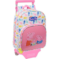 Safta Peppa Pig Baby Σχολική Τσάντα Τρόλεϊ Νηπιαγωγείου Ροζ 612572185