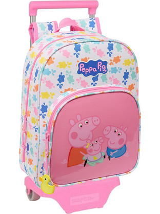 Safta Peppa Pig Baby Σχολική Τσάντα Τρόλεϊ Νηπιαγωγείου Ροζ 612572185