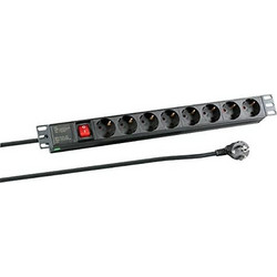 EFB Elektronik EK622DE.2 Πολύπριζο για Καμπίνες Rack 1U 19"