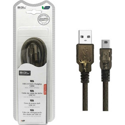 097596 Καλώδιο USB-A Male 2.0 to USB-B Mini Male 5m Black