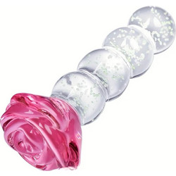 Dream Toys Rose Glow In The Dark Πρωκτική Σφήνα 12cm Ροζ Διαφανής 10TG-060