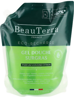 Beauterra Lemon Verbena Αφρόλουτρο σε Gel Refill 1lt