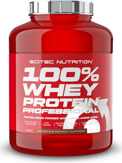 Scitec Nutrition 100% Whey Professional Chocolate Coconut Πρωτεΐνη Ορού Γάλακτος Γράμμωσης Χωρίς Γλουτένη 1.81kg