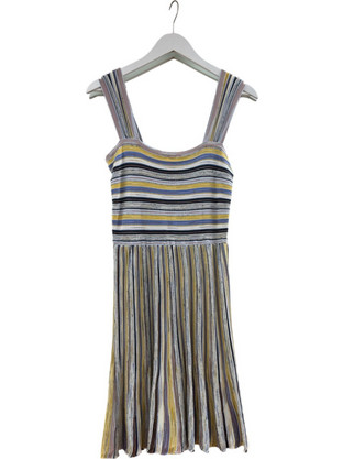 Missoni Mini Καλοκαιρινό Καθημερινό Φόρεμα Μεταξωτό Μπεζ 4DA9A2M5-MM1462