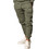 Henry Clothing Ανδρικό Παντελόνι Φόρμας με Λάστιχο Χακί 6-804