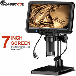 Mustool MK7 50X-1000X Ψηφιακό Μικροσκόπιο USB με Οθόνη 1000x