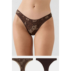 Minerva Γυναικεία Slip Σοκολατί 2Pack 90-81321-989