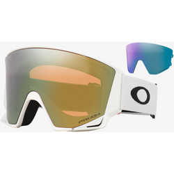 Oakley Flow Scape L OO7145-10 Μάσκα Σκι & Snowboard Ενηλίκων Μαύρη με Φακό Καθρέπτη Χρυσό