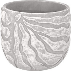 MarHome Κασπώ Πήλινο Γκρι Λευκό 20.5x16cm 06-26713