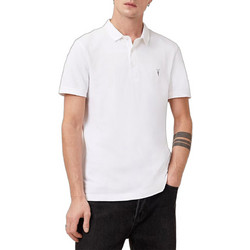 AllSaints Reform Ανδρική Μπλούζα Polo Κοντομάνικη Λευκή M075PB-OPTIC WHITE
