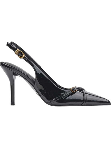 Verde Γόβες Slingback Λουστρίνι με Τακούνι Στιλέτο Μαύρες 28-4291