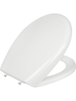 Elvit Καπάκι Λεκάνης Οβάλ Πλαστικό Soft Close Λευκό 45x36cm 0304