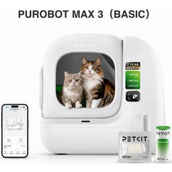 PETKIT Purobot Max 3 Basic Τουαλέτα Γάτας Κλειστή Αυτοκαθαριζόμενη Λευκή