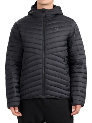 4F Ανδρικό Μπουφάν Χειμωνιάτικο Puffer Μαύρο 4FWAW26TDJAM0935-20S