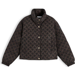 Tommy Hilfiger Γυναικείο Μπουφάν Χειμωνιάτικο Puffer Κοντό Σοκολατί WW0WW51539-0MF