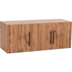 B2BMarkt Τρίφυλλο Πατάρι Ντουλάπας Carys Καφέ 150x55.5x60cm 0513771