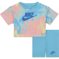Nike Παιδικό Σετ για Κορίτσι Καλοκαιρινό Γαλάζιο Σομόν 16K457-F85