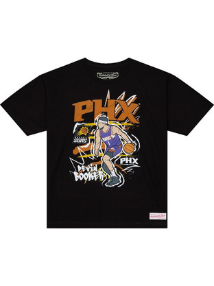 Mitchell & Ness NBA Chalked Up Tee Ανδρικό Αθλητικό T-Shirt Μαύρο SS20396-PSUBLCK