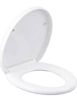 Ankor Καπάκι Λεκάνης Οβάλ Πλαστικό Soft Close Λευκό 43x36.8cm 830992